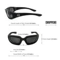 thumbnail image 4 of Chopper Wind Resistant Sunglasses Extreme Sports Motorcycle Riding Glasses Black, 4 of 8