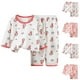thumbnail image 4 of Odeerbi 6M-12Y Niños Niñas Pijamas de Verano de Algodón de Manga Larga Conjunto de Pantalones de Impresión Suave Ropa de Dormir Ligero Transpirable Conjunto de Pijama, 4 of 4