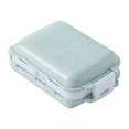 thumbnail image 1 of Miangastore 1pc Portable Travel Pill Box Three Layers Medicine Storage Holder Container Organizer Case (Blue), 1 of 8