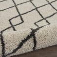 thumbnail image 6 of Nourison Geometric Shag GOS01 Ivory/Charcoal Indoor Area Rug - 7'10X9'10, 6 of 9