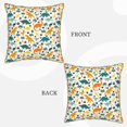 thumbnail image 3 of Haiem Dinosaurs and Tropical Leaves Print Velvet Soft Solid Decorative Square Throw Pillow Covers Set with Elegant Piping Christmas Cushion Case for Sofa Bedroom Car-18"x18", 3 of 8