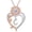 C, variant on Heart Initial Necklace for Women 14K Rose Gold Plated Love Heart Sunflower Pendant Necklace Birthday Graduation Jewelry Gifts for Her Mom Wife Girlfriend