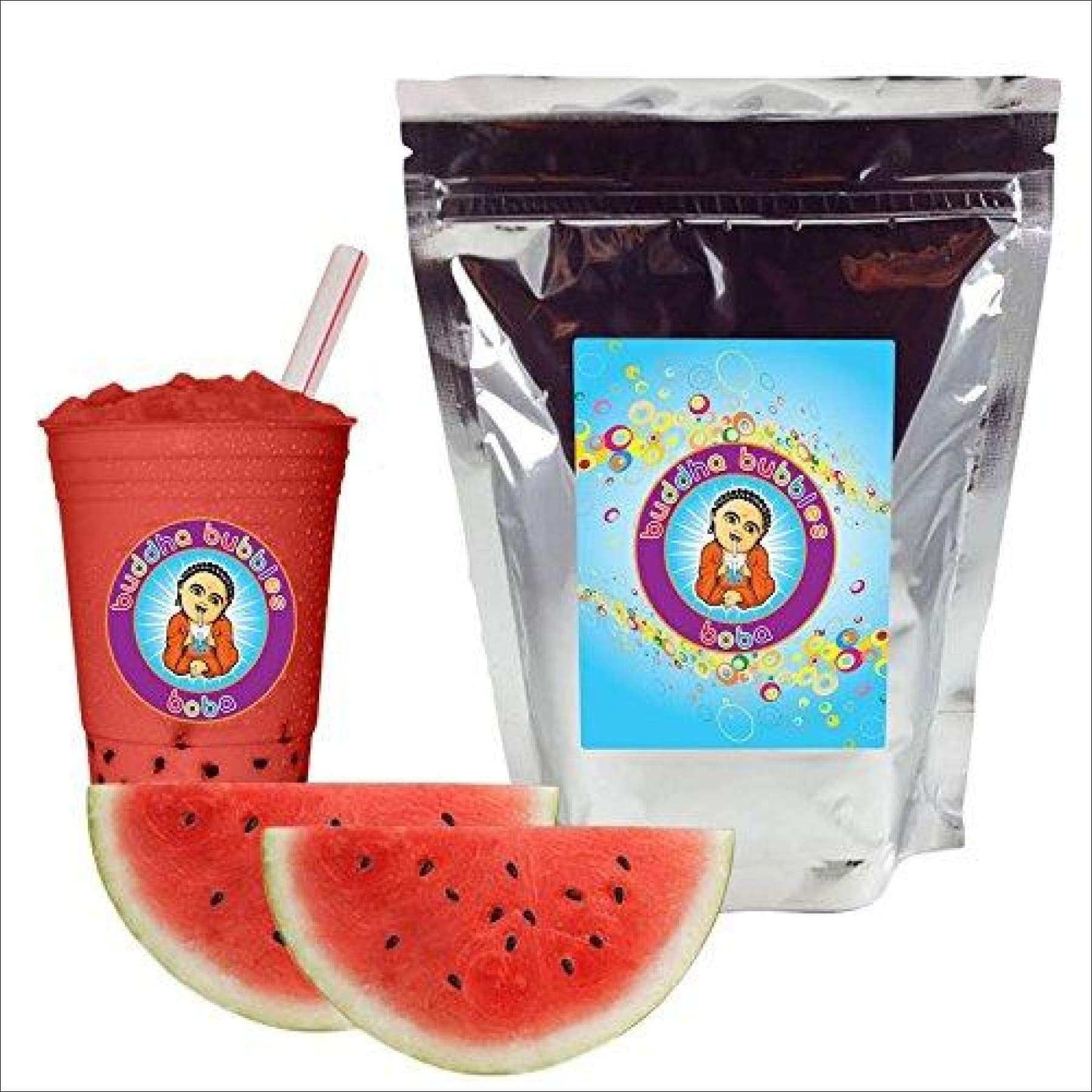 Watermelon Boba / Bubble Tea Drink Mix Powder By Buddha Bubbles Boba 10 Ounces (283 Grams) 10 Ounce (283 Gram)