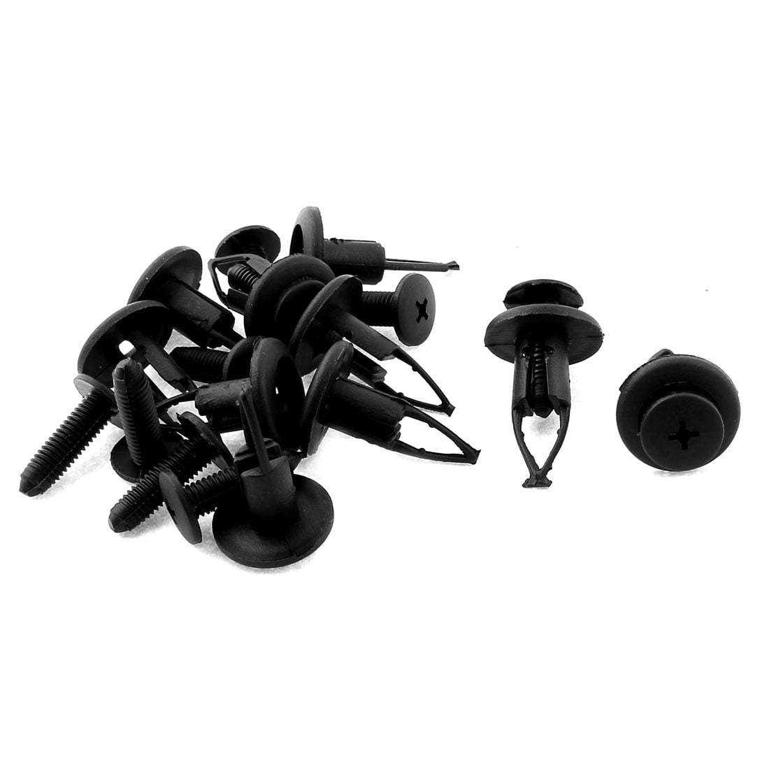 Unique Bargains 9mm x 20mm x 23mm Plastic Car Bumper Mudguard Push