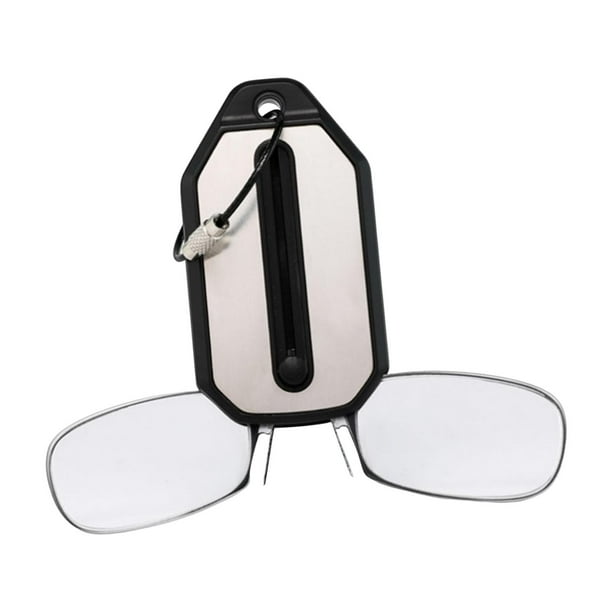 Llavero de anteojos para hombres y mujeres, accesorio que reemplaza en la nariz, anteojos de lectura, lector Negro+250 Salvador Llavero lectores