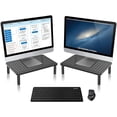 thumbnail image 1 of Monitor Stand Riser Level Height Adjustable Desktop monitor stand for Computer Laptop Printer Notebook with Vented Metal Platform XMM s, 1 of 6