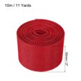 thumbnail image 2 of Uxcell 2 Inch x 11 Yards Jute Crafts Party Wrapping Decoration Burlap Fabric Ribbon Red, 2 of 6