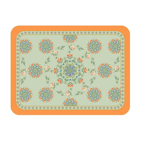 Tapis Isolant en Cuir pour la Maison avec Impression, Tapis-Repas Imperméable, Tapis de Cuisine Occidentale Antidérapant pour Hôtel
