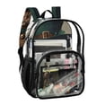 thumbnail image 5 of ALAZA Clear Backpack Cute Cat PVC Transparent BookBag, 5 of 7