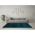 thumbnail image 3 of Ahgly Company Indoor Rectangle Abstract Light Blue Modern Area Rugs, 8' x 10', 3 of 4