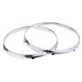 thumbnail image 1 of 2x Hierro Tom Drums Aros Batter Side Snare Side 6 Agujeros 6 agujeros shamjiam Aro de anillo de aro de tambor de Tom, 1 of 9
