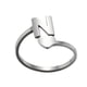 thumbnail image 1 of Anillos para mujer, regalos de moda para mujer, 26 anillos con apertura de letras en inglés, joyería de acero inoxidable para niñas, anillo de moda, 1 of 3