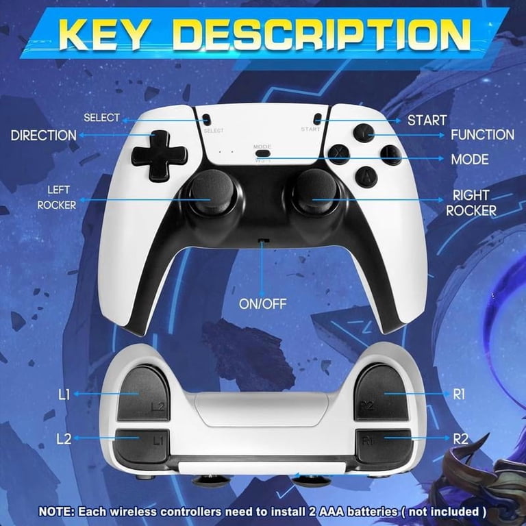 Console Rétro 2025 30 000+ Jeux – Bâton HDMI 4K, 2 Manettes Sans Fil 2.4G, Émulateurs Rétro – Cadeau Enfant & Adulte
