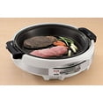thumbnail image 3 of Zojirushi Gourmet d'Expert EP-RAC50 Poêle Électrique - 1,4 kW, Blanc Inoxydable, 3 of 8