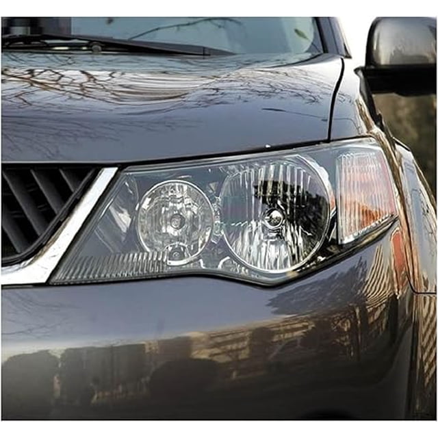Headlamp Lens Compatible For Mitsubishi Outlander EX 2007 2008 2009 Plastic Transparent Shell Headlight Cover Replace The Glass(Right)