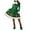 Green, variant on HOWPAY Christmas Elf Costume Women Santa Claus Helper Gown Long Sleeve Outfits Holiday Cosplay Party Novelty Xmas Fancy Dress Costume Green S