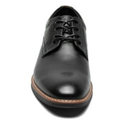 Nunn Bush Men's Centro Flex Plain Toe Oxford Dress Casual Leather Comfortable Lace Up, Black, 14