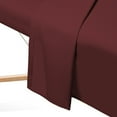 thumbnail image 4 of Saloniture 3-Piece Flannel Massage Table Sheet Set - Soft Cotton Facial Bed Cover - Includes Flat and Fitted Sheets with Face Cradle Cover - Burgundy, 4 of 8