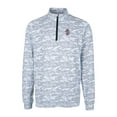 thumbnail image 2 of Men's Cutter & Buck Charcoal Southern Illinois Salukis Vault Traverse Camo Print Stretch Quarter-Zip Pullover Top, 2 of 3