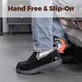 thumbnail image 7 of FitVille Winter Slippers for Men Warm Plush Lining House Slipper Booties, Wide Width Available, 7 of 7