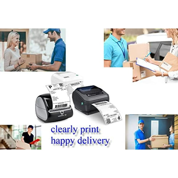 Thermal Direct Labels, 3000 Fan-Fold 4x6 Shipping Label with Perforation, 4”x6” Label, Compatible with Zebra & Most Printer, Strong Adhesive, Clear Print, UPS Certified