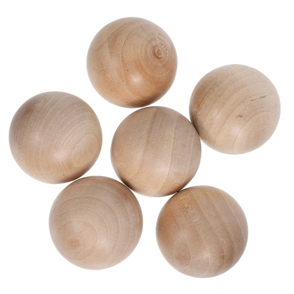 WEAVILUX 6pcs Wooden Round Bottle Stoppers Light Brown Cork Caps for Wine Bottles Preservation