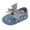 Blue, variant on Baby Girls Flats with Embroidered Floral, Bow Princess Dress Shoes Anti-Slip Infant Crib First Walkers Shoes
