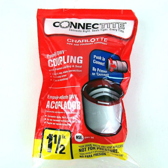 Charlotte ConnecTite 1-1/2-in x 1-1/2-in dia Schedule 40 Coupling, Lot of 25