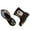 4-Black, variant on ibiyuan Kids Rain Boots Boys Toddler Waterproof Glitter Light Up Cute Printed Water Rubber Rain Shoes Adjustable Drawstring Non- Easy-On Rain Shoes with Easy-On,5-5.5 Years