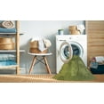 thumbnail image 2 of Ahgly Company Tapis d'Intérieur Rond Lavable en Machine Vert Transitionnel, 8 Pieds Rond, 2 of 7