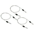 thumbnail image 1 of Unique Bargains Security Cable 2.5mm x 0.5m/1.64ft Coated Luggage Lock Wire Rope with Double Loop, Clear, 3 Pack, 1 of 5