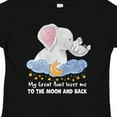 thumbnail image 4 of Inktastic My Great Aunt Loves Me to the Moon and Back Elephant Family Boys or Girls Toddler T-Shirt, 4 of 5