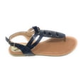 thumbnail image 5 of Victoria K Women's Laceup Faux Snake Skin With Side Buckle Sandals, 5 of 5