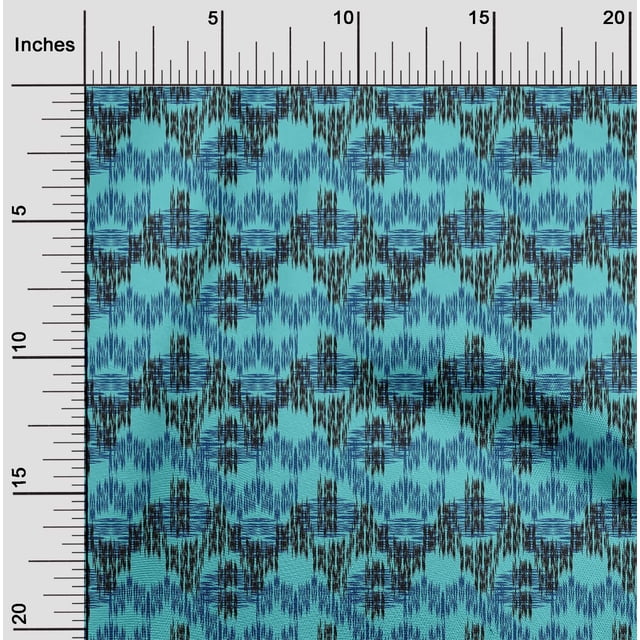 oneOone Tissu en Coton Flex Chevron Ikat Décor Tissu Imprimé BTY 40 Pouces de Large
