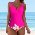 thumbnail image 2 of Swimsuits Women Stylish Ruffle Separates Bikinis for Beach Vacation Hot Pink Womens Bathing Suits L, 2 of 4