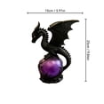 thumbnail image 2 of Large Dragon with Purple Storm Ball Orbe Statue Lamp,Shaped Lamp Decoration With USB Socket, 2 of 6