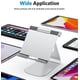 thumbnail image 2 of Adjustable Tablet Stand, Aluminum Minimalist Desktop Tablet Dock Compatible with New iPad/iPad Pro/iPad Air, etc. Silver, 2 of 4