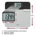 thumbnail image 4 of Taylor Premium Glass LED Body Composition Scale with 8 User Profiles, 440lb Capacity, Black, 4 of 11