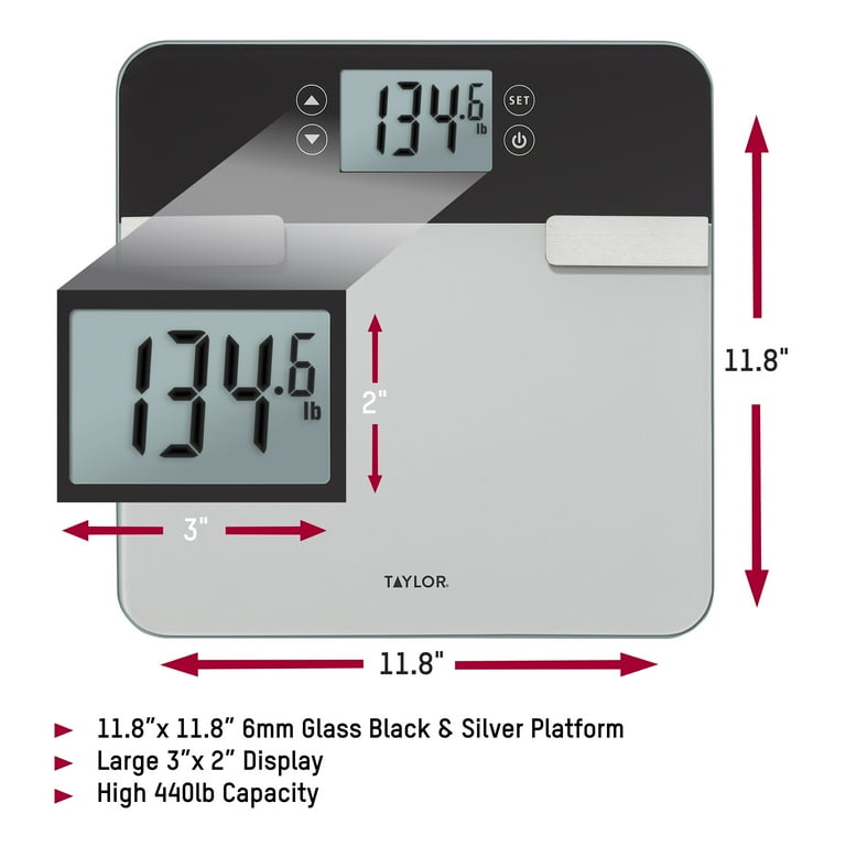 Taylor Premium Body Composition Scale, 440 lb Capacity photo 2