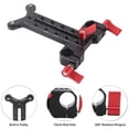 thumbnail image 3 of Lens Support, 15mm Rod Hole Light Weight 2kg Bearing Height Adjustable Aluminum Alloy High Strength Lens Bracket With Pulley For Camera, 3 of 8
