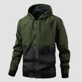 thumbnail image 1 of LOVZFMLL Jackets for Men's Thin Colorblocking Spring And Fall Casual Breathable Zipper Cardigan Hooded Thin Jacket, 1 of 5