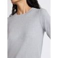 thumbnail image 4 of Free Assembly Women's and Women's Plus Cozy Yarn Crewneck Sweater with Long Sleeves. Lightweight, Sizes XS-4X, 4 of 5