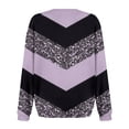 thumbnail image 4 of kytmyeq Women's Sweatshirts Prints Trendy Crewneck Long Sleeve Shirts Color Block Pullover Tops Comfy, 4 of 6
