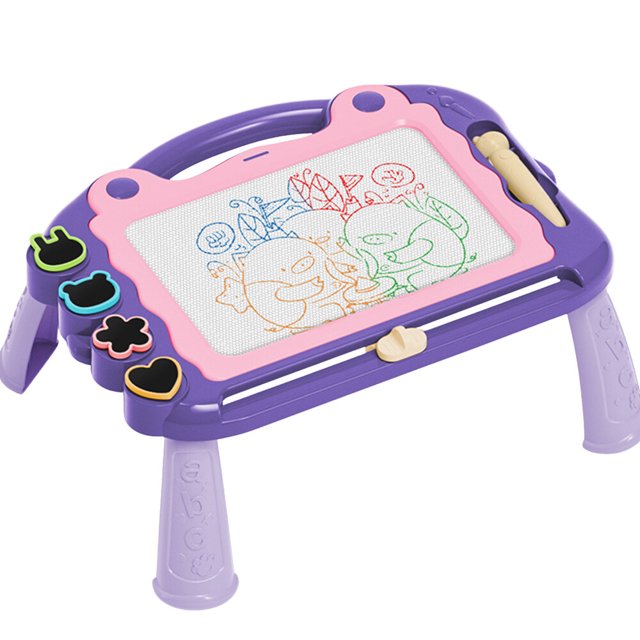 Pizarra de dibujo magnética para niños pequeños, almohadilla de escritura y pintura para