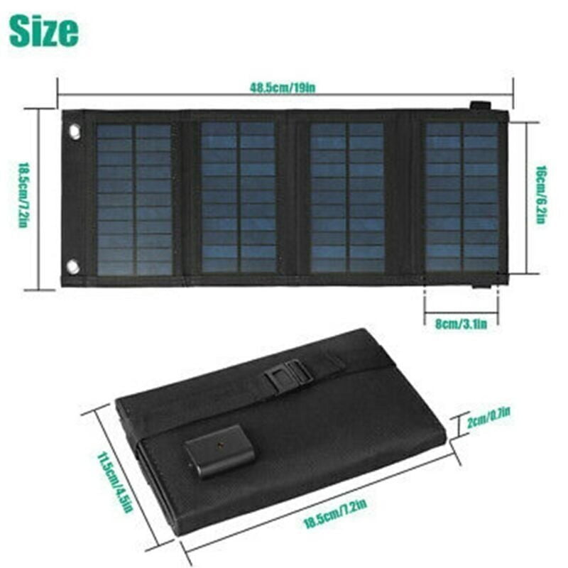 SDOTXA 100W Solar Panel  Foldable Solar Panel Battery Charger for Portable Power Station Generator  iPhone  Ipad  Laptop  USB Ports for Outdoor Camping Van RV Trip