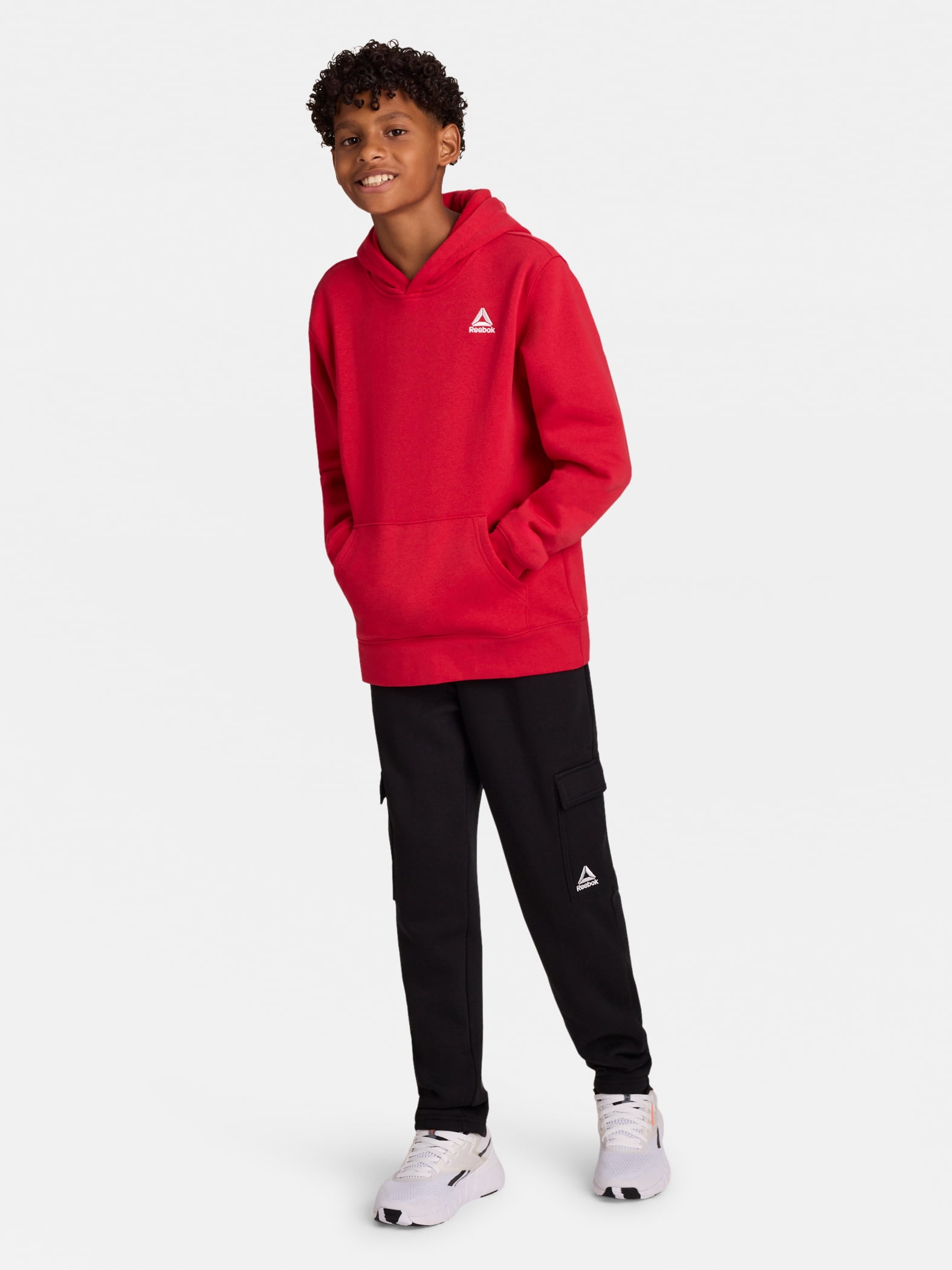Reebok Boy's Athletic Game Day Fleece Pullover Hoodie, Sizes 4-18