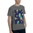 thumbnail image 2 of Bingfone Astronaut Dinosaur And Space Men'S Loose Fit Short-Sleeve Pocket T-Shirt, 2 of 7