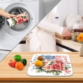 thumbnail image 4 of Ryvnso Roses American Flag Dish Drying Mat for Kitchen Countertop 18x24 Large Dish Pad Drainer Rack Dish Sink Mats, 4 of 7