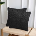 thumbnail image 6 of Gothic Black Skull 2 Pack Throw Pillow Covers Square Sofa Cushion Cover Home Living Room Bedroom Bed Case Office Waist Protection Car Lumbar Cover, 18x18 Inch, 6 of 8