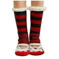 thumbnail image 2 of jsaierl Women Christmas Gifts Casual Winter Warm Cotton Plush Thicker Anti-slip Floor Socks Knit Soft Socks, 2 of 2
